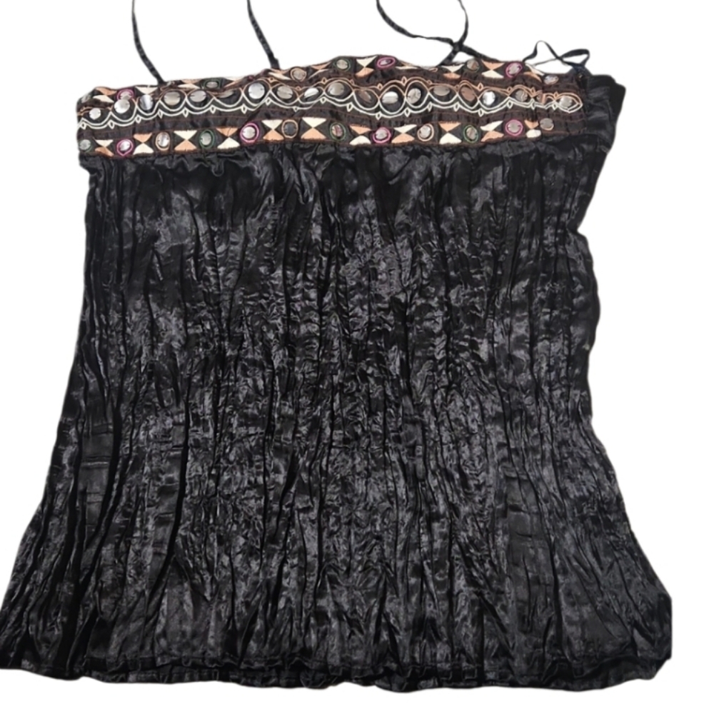 Vintage Nwot Lg Camisole Embroidered Design